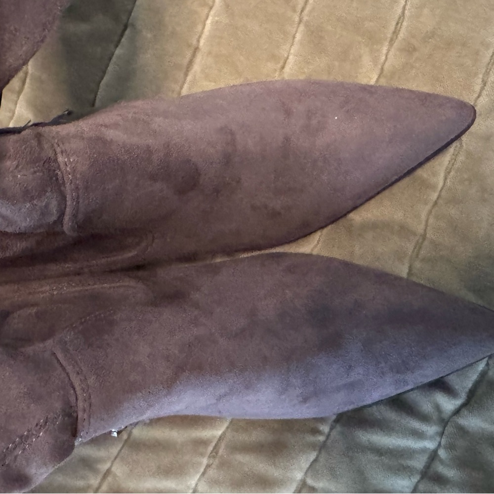 Kendall & Kylie Gray Suede Knee High Boots - Picture 3 of 6